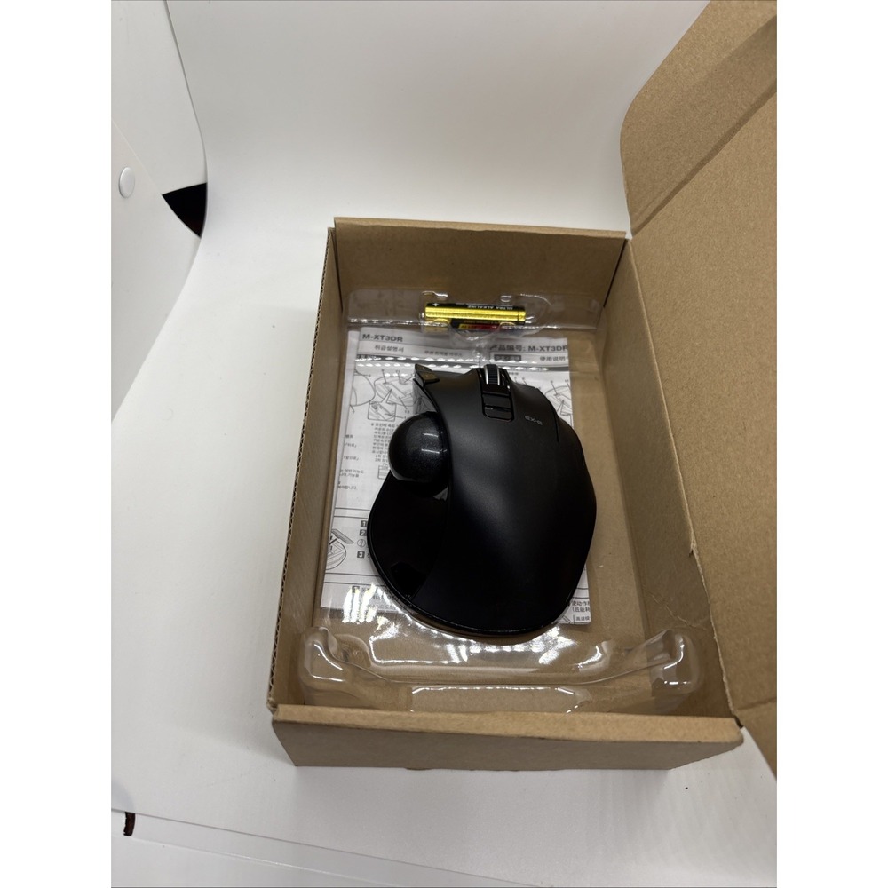 Elecom EX-G Trackball Mouse Right Handed 2.4GHz Wireless Ergonomic Black M-XT3DR